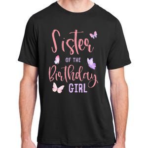 Sister of The Birthday Butterfly Party Matching Family Adult ChromaSoft Performance T-Shirt