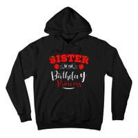 Sister Of The Birthday Princess Strawberry Theme Bday Party Tall Hoodie