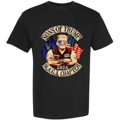 Sons Of Trump Maga Chapter 2024 Funny Garment-Dyed Heavyweight T-Shirt