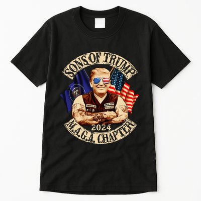 Sons Of Trump Maga Chapter 2024 Funny Tall T-Shirt
