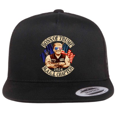 Sons Of Trump Maga Chapter 2024 Funny Flatbill Hat