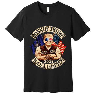 Sons Of Trump Maga Chapter 2024 Funny Premium T-Shirt