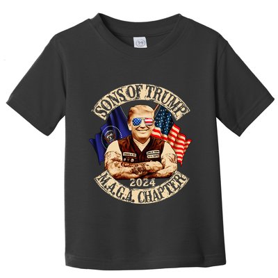 Sons Of Trump Maga Chapter 2024 Funny Toddler T-Shirt