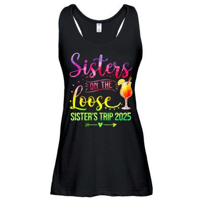 Sisters On The Loose Tie Dye SisterS Weekend Trip 2025 Ladies Essential Flowy Tank