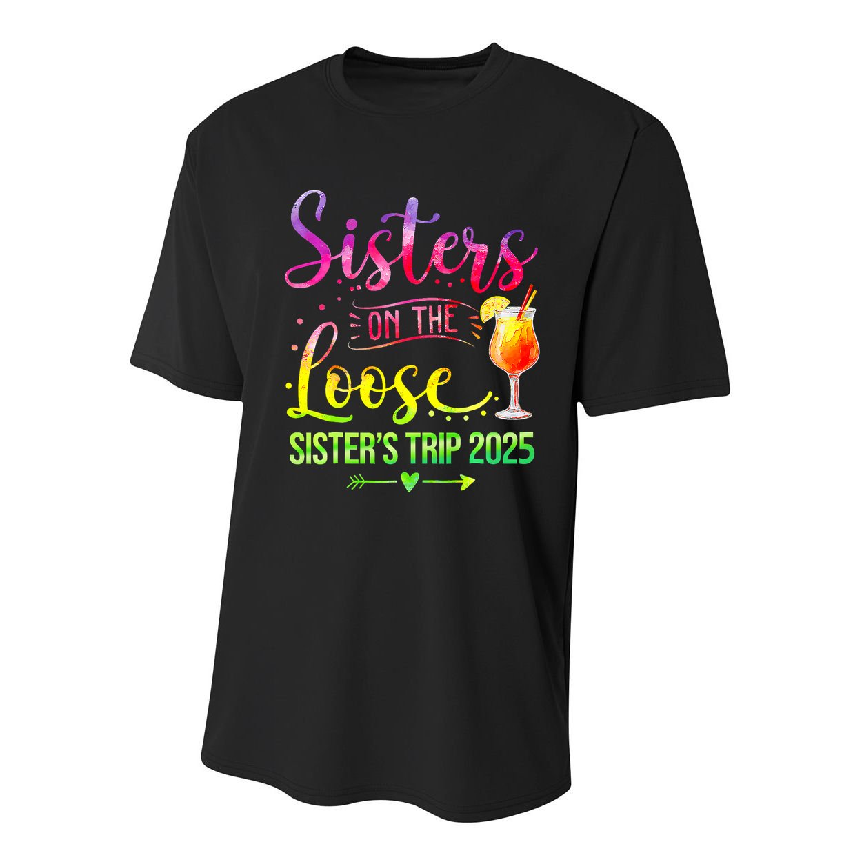 Sisters On The Loose Tie Dye SisterS Weekend Trip 2025 Youth Performance Sprint T-Shirt