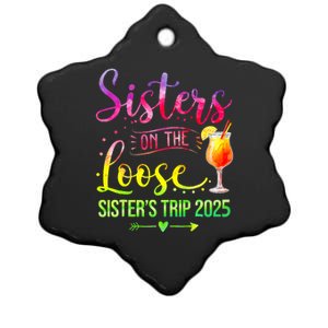 Sisters On The Loose Tie Dye SisterS Weekend Trip 2025 Ceramic Star Ornament