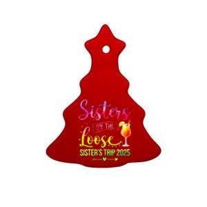 Sisters On The Loose Tie Dye SisterS Weekend Trip 2025 Ceramic Tree Ornament