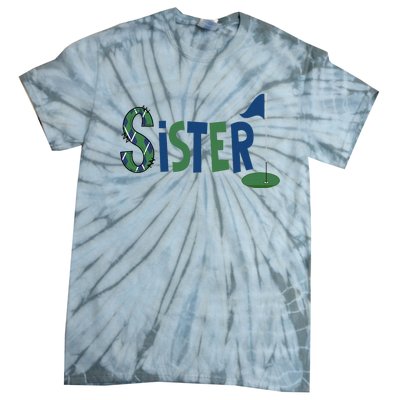 Sister Of The Birthday Boy Hole In One Golf Sport Matching Tie-Dye T-Shirt