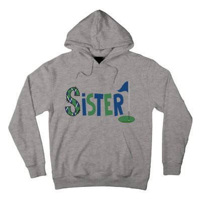 Sister Of The Birthday Boy Hole In One Golf Sport Matching Tall Hoodie