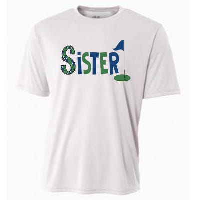 Sister Of The Birthday Boy Hole In One Golf Sport Matching Cooling Performance Crew T-Shirt