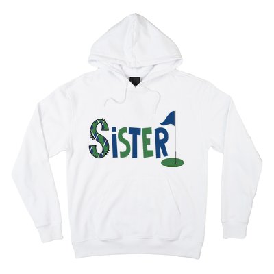 Sister Of The Birthday Boy Hole In One Golf Sport Matching Hoodie