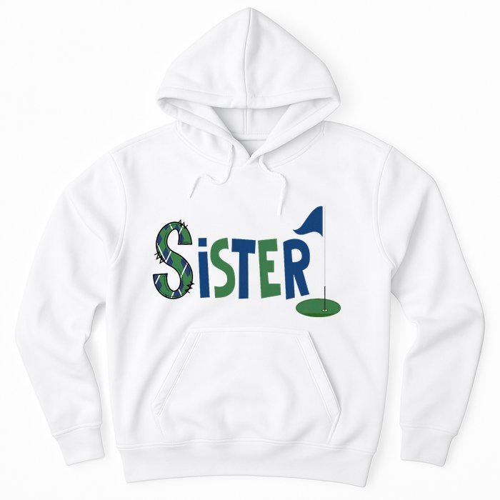 Sister Of The Birthday Boy Hole In One Golf Sport Matching Hoodie