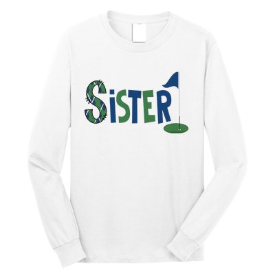 Sister Of The Birthday Boy Hole In One Golf Sport Matching Long Sleeve Shirt