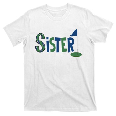 Sister Of The Birthday Boy Hole In One Golf Sport Matching T-Shirt