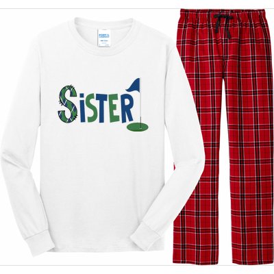 Sister Of The Birthday Boy Hole In One Golf Sport Matching Long Sleeve Pajama Set