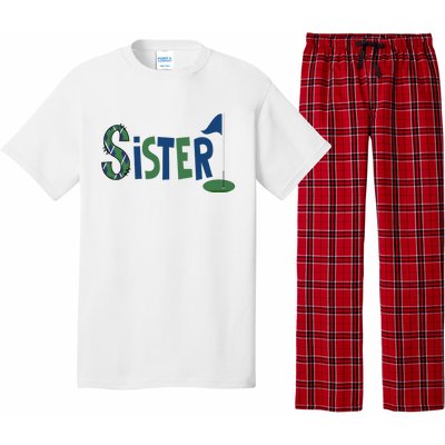 Sister Of The Birthday Boy Hole In One Golf Sport Matching Pajama Set