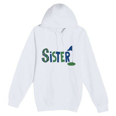 Sister Of The Birthday Boy Hole In One Golf Sport Matching Premium Pullover Hoodie