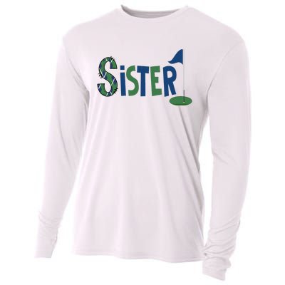 Sister Of The Birthday Boy Hole In One Golf Sport Matching Cooling Performance Long Sleeve Crew