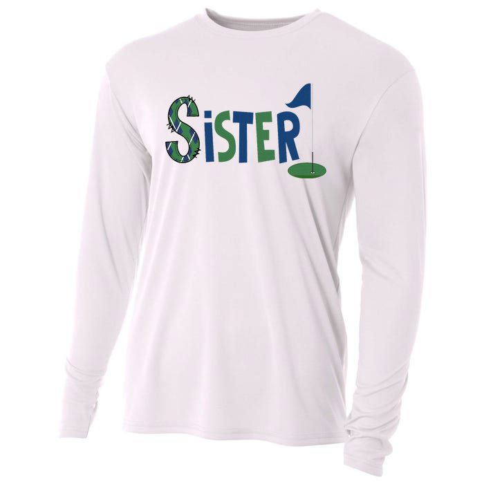 Sister Of The Birthday Boy Hole In One Golf Sport Matching Cooling Performance Long Sleeve Crew