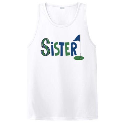 Sister Of The Birthday Boy Hole In One Golf Sport Matching PosiCharge Competitor Tank