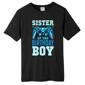 Sister of the Birthday Matching Video Game Birthday Gift Tall Fusion ChromaSoft Performance T-Shirt