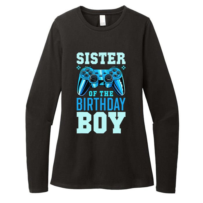 Sister of the Birthday Matching Video Game Birthday Gift Womens CVC Long Sleeve Shirt