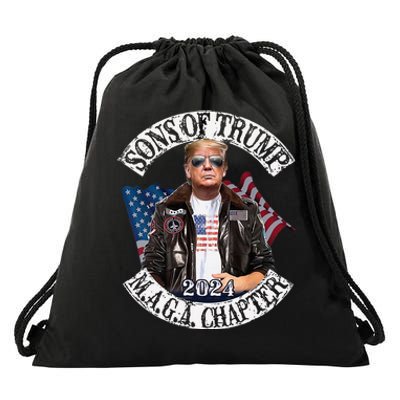 Sons Of Trump Maga Chapter 2024 Drawstring Bag