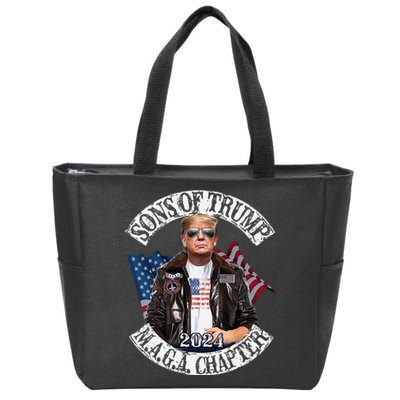 Sons Of Trump Maga Chapter 2024 Zip Tote Bag