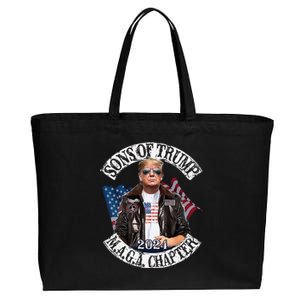 Sons Of Trump Maga Chapter 2024 Cotton Canvas Jumbo Tote