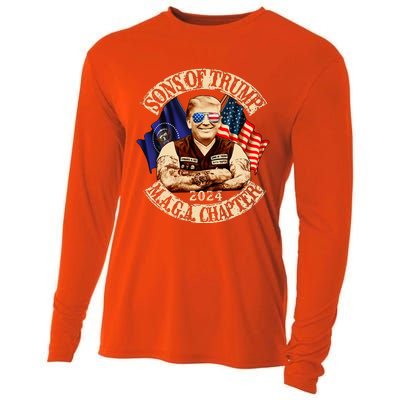 Sons of Trump Maga Chapter 2024  Cooling Performance Long Sleeve Crew