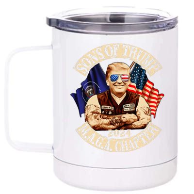 Sons of Trump Maga Chapter 2024  12 oz Stainless Steel Tumbler Cup