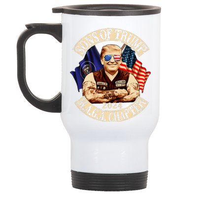 Sons of Trump Maga Chapter 2024  Stainless Steel Travel Mug