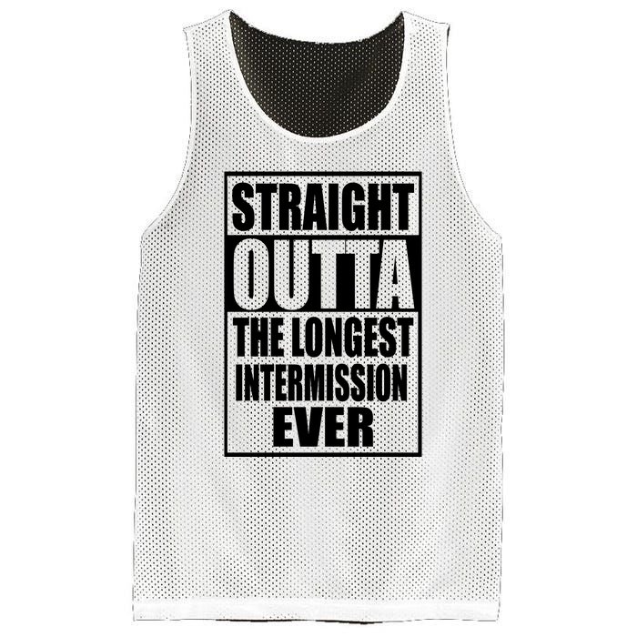 Straight Outta The Longest Intermission Ever Mesh Reversible Basketball Jersey Tank