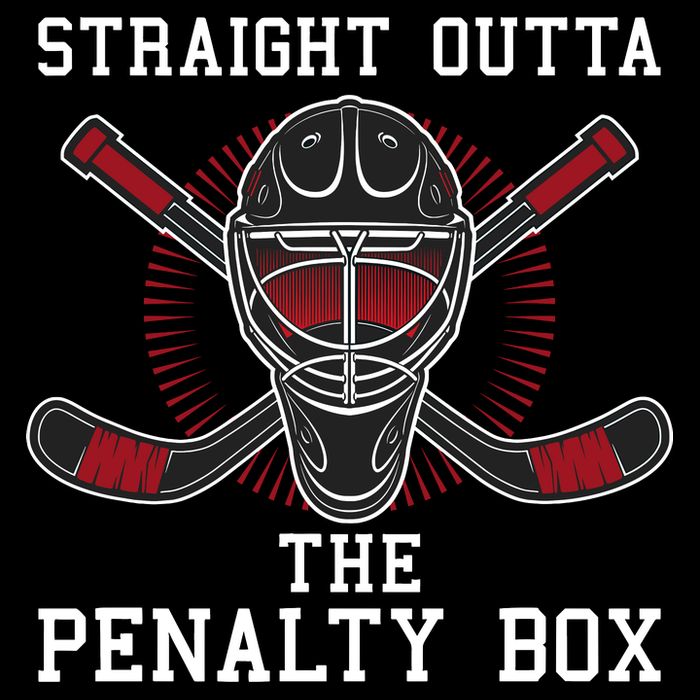 Straight Outta The Penalty Box Funny Goalie Ice Hockey Polo