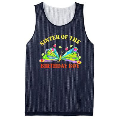 Sister Of The Birthday Hungry Caterpillar Family Mesh Reversible Basketball Jersey Tank