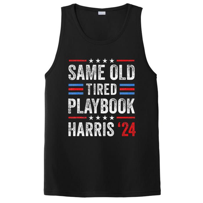 Same Old Tired Playbook Funny Sarcastic Election 2024 Saying PosiCharge Competitor Tank