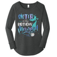 Sister Of The Birthday Mermaid Family Matching Party Squad Women's Perfect Tri Tunic Long Sleeve Shirt