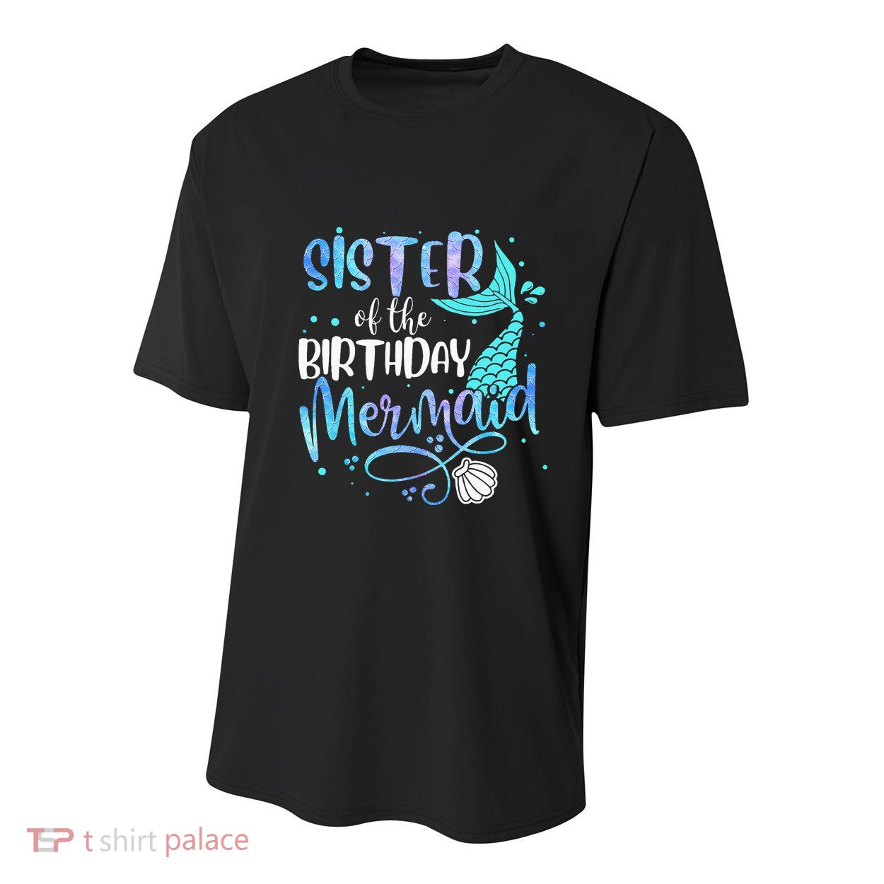 Sister Of The Birthday Mermaid Family Matching Party Squad Youth Performance Sprint T-Shirt