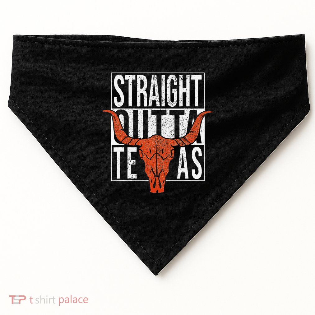 Straight Outta Texas 1845 For Proud Texans USA-Made Doggie Bandana
