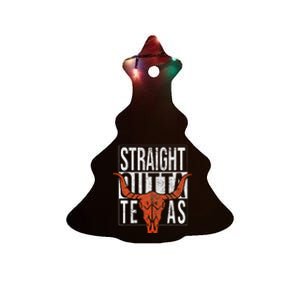 Straight Outta Texas 1845 For Proud Texans Ceramic Tree Ornament