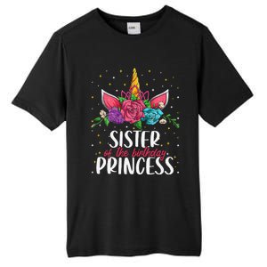 Sister Of The Birthday Princess Unicorn Bday Party Tall Fusion ChromaSoft Performance T-Shirt