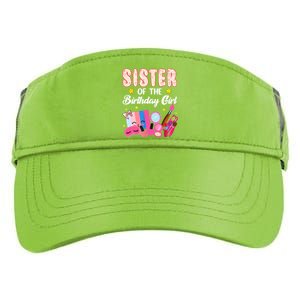 Sister Of The Birthday Spa Party Nail Polish Makeup Adult Drive Performance Visor