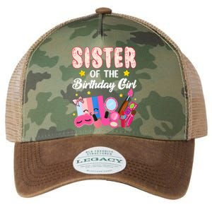 Sister Of The Birthday Spa Party Nail Polish Makeup Legacy Tie Dye Trucker Hat