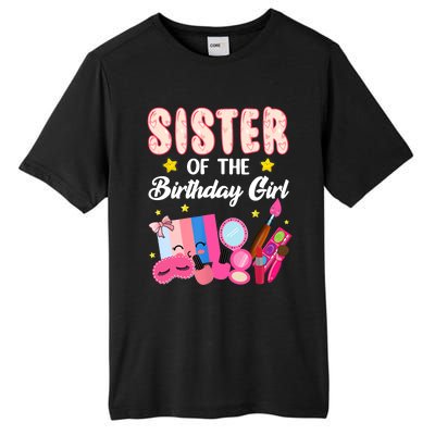 Sister Of The Birthday Spa Party Nail Polish Makeup Tall Fusion ChromaSoft Performance T-Shirt