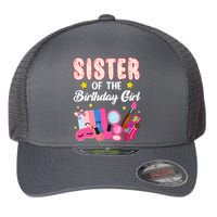 Sister Of The Birthday Spa Party Nail Polish Makeup Flexfit Unipanel Trucker Cap