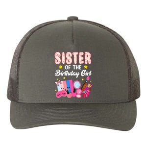 Sister Of The Birthday Spa Party Nail Polish Makeup Yupoong Adult 5-Panel Trucker Hat