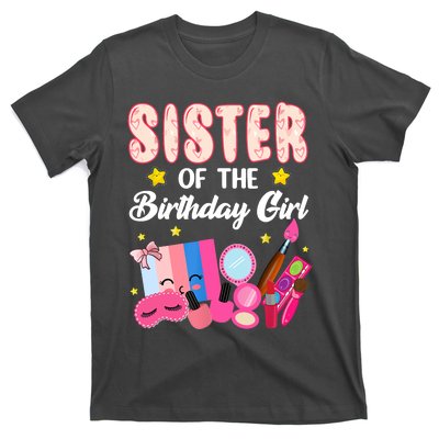 Sister Of The Birthday Spa Party Nail Polish Makeup T-Shirt