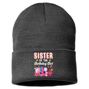 Sister Of The Birthday Spa Party Nail Polish Makeup Sustainable Knit Beanie