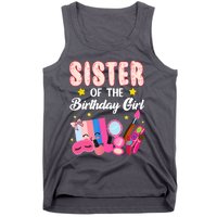 Sister Of The Birthday Spa Party Nail Polish Makeup Tank Top