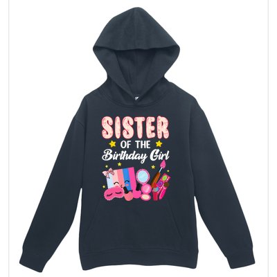 Sister Of The Birthday Spa Party Nail Polish Makeup Urban Pullover Hoodie